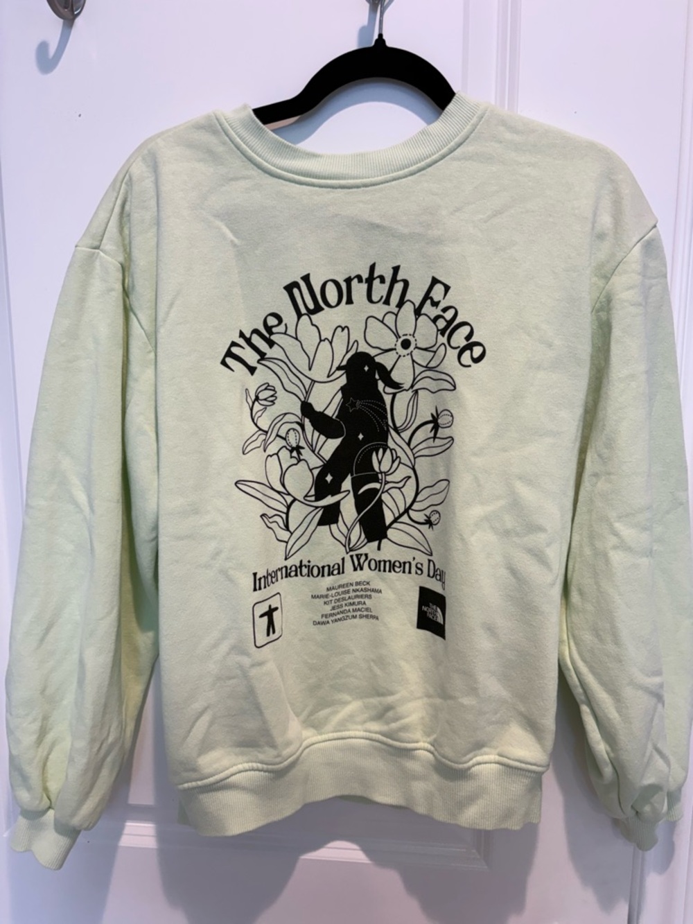 The North Face Light Green Graphic Crewneck- International Women’s Day